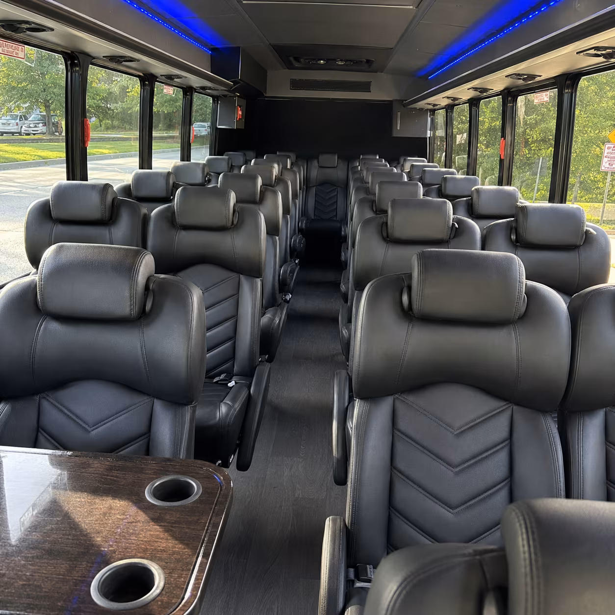 doral 25 passenger minibus interior