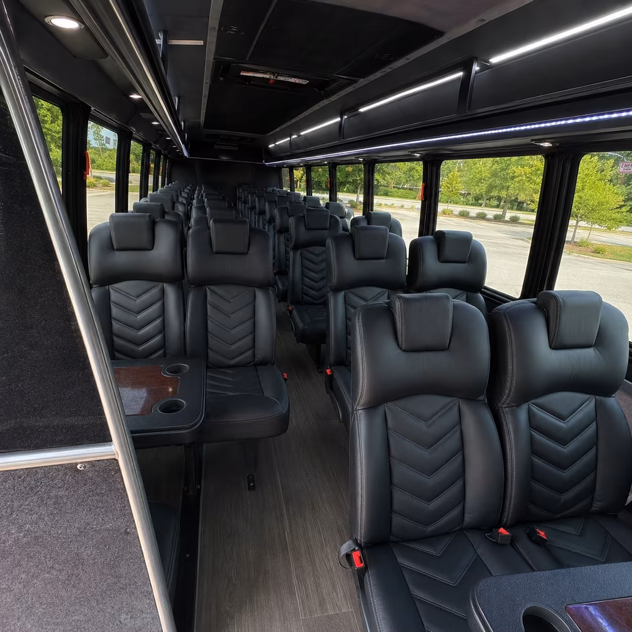doral 28 passenger minibus inside