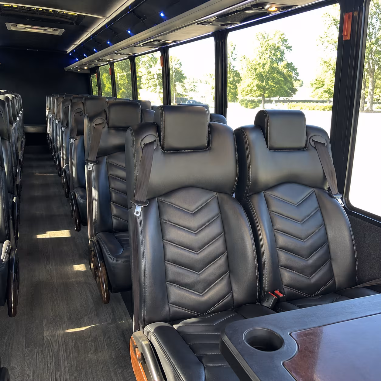 doral 35 passenger minibus inside