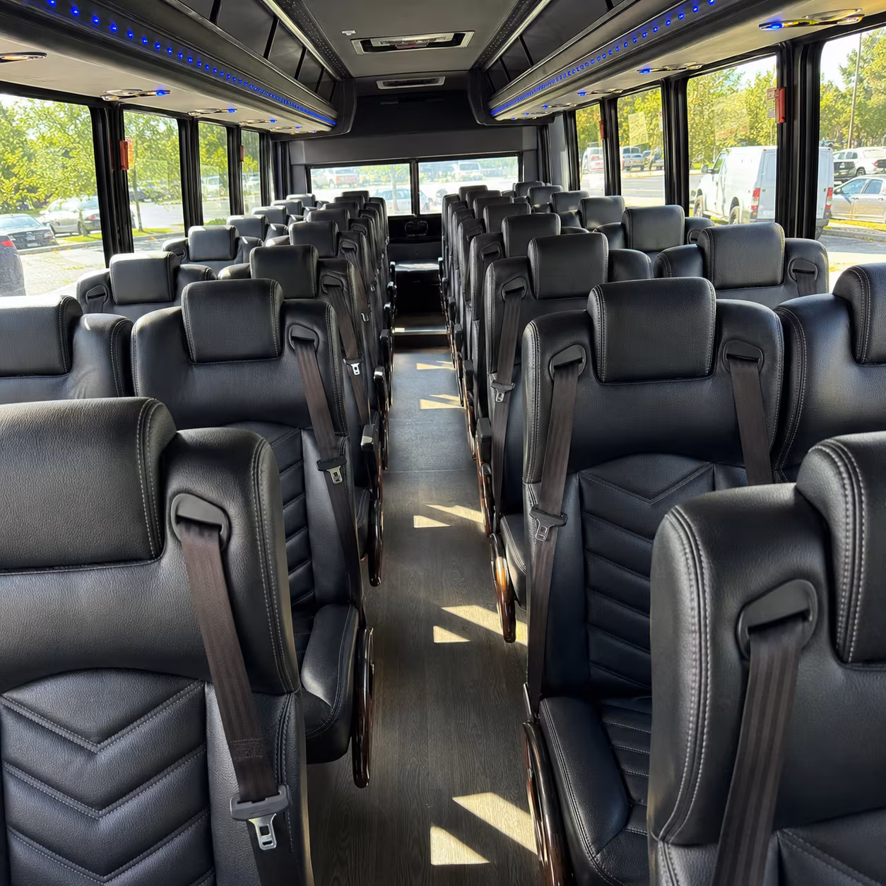 doral 35 passenger minibus interior