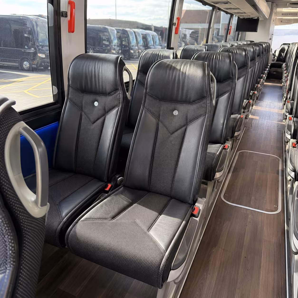 doral 40 passenger charter bus interior