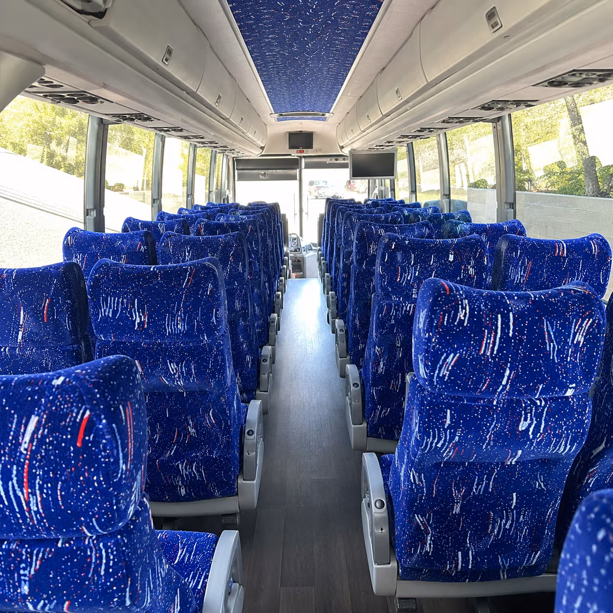 doral 50 passenger charter bus interior