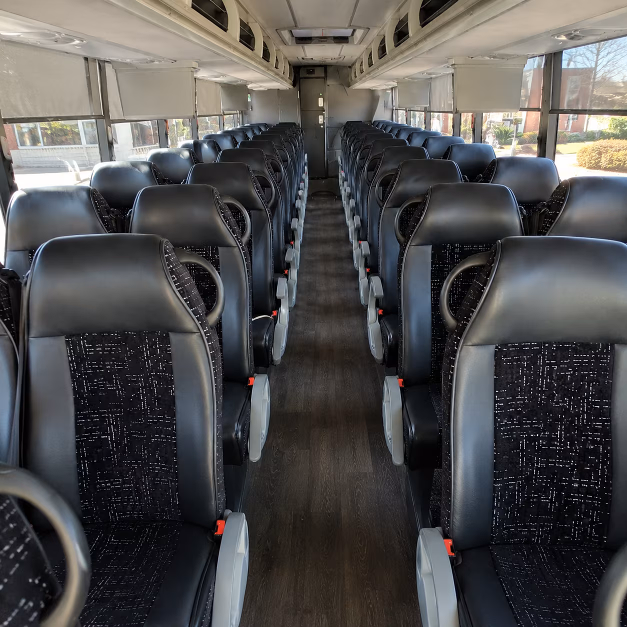 doral 54 passenger charter bus inside