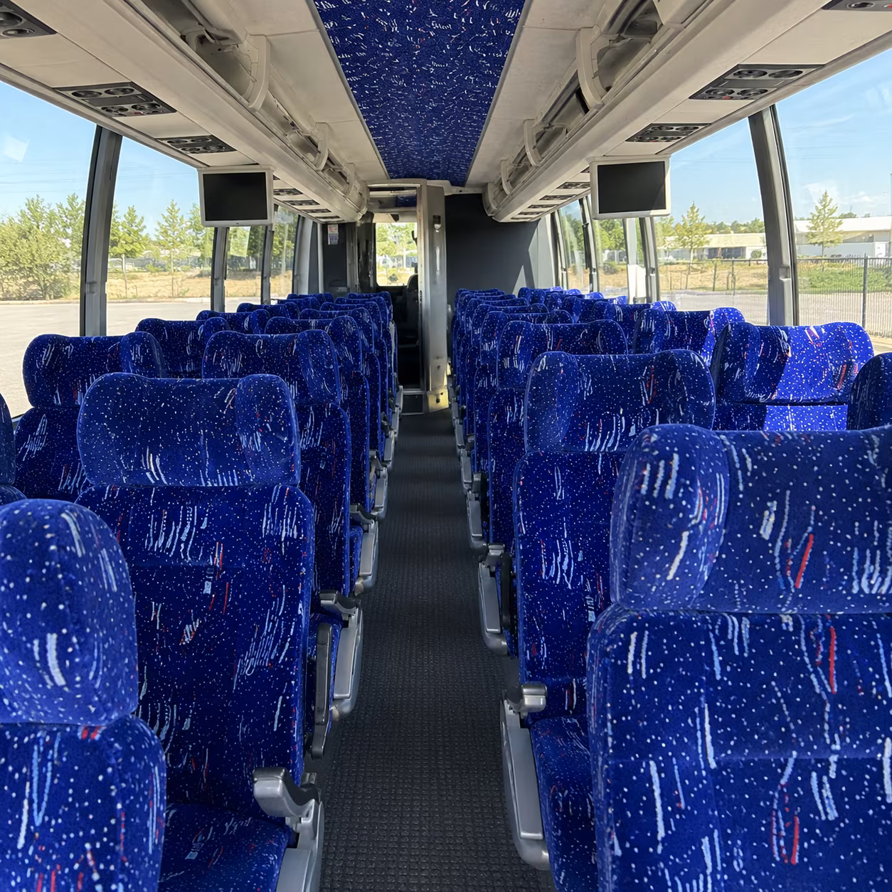 doral 54 passenger charter bus interior