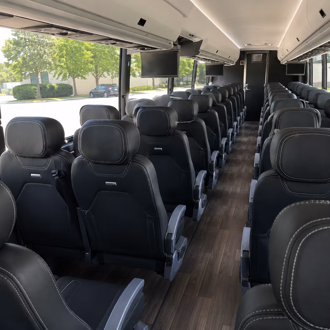 doral 56 passenger charter bus interior