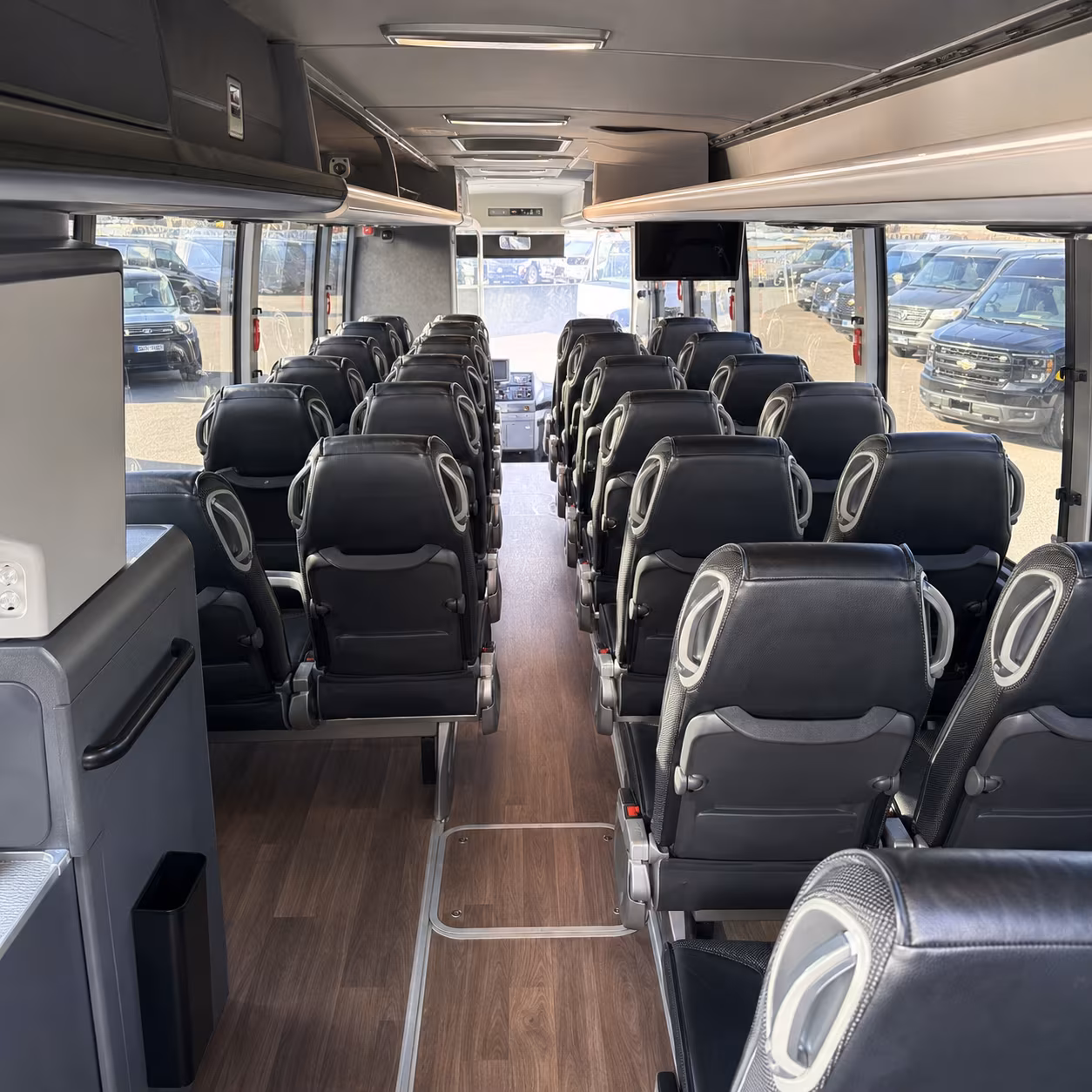 doral charter bus inside