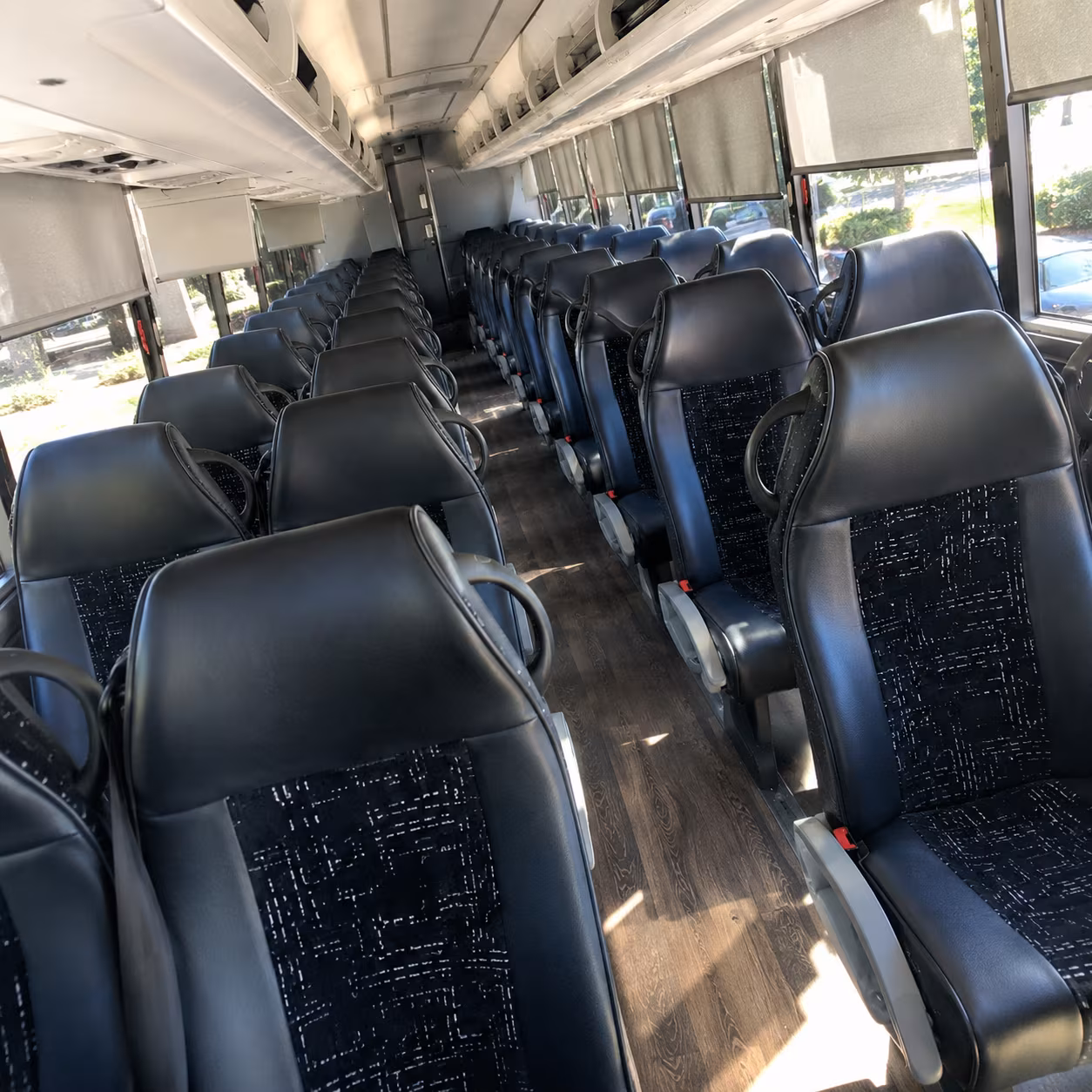 doral charter bus interior