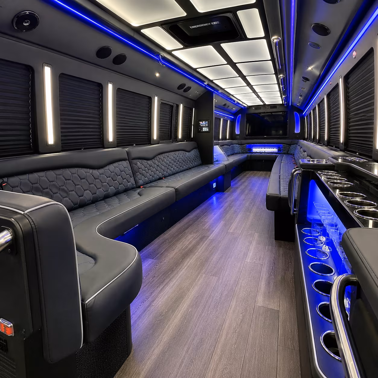 doral party bus inside