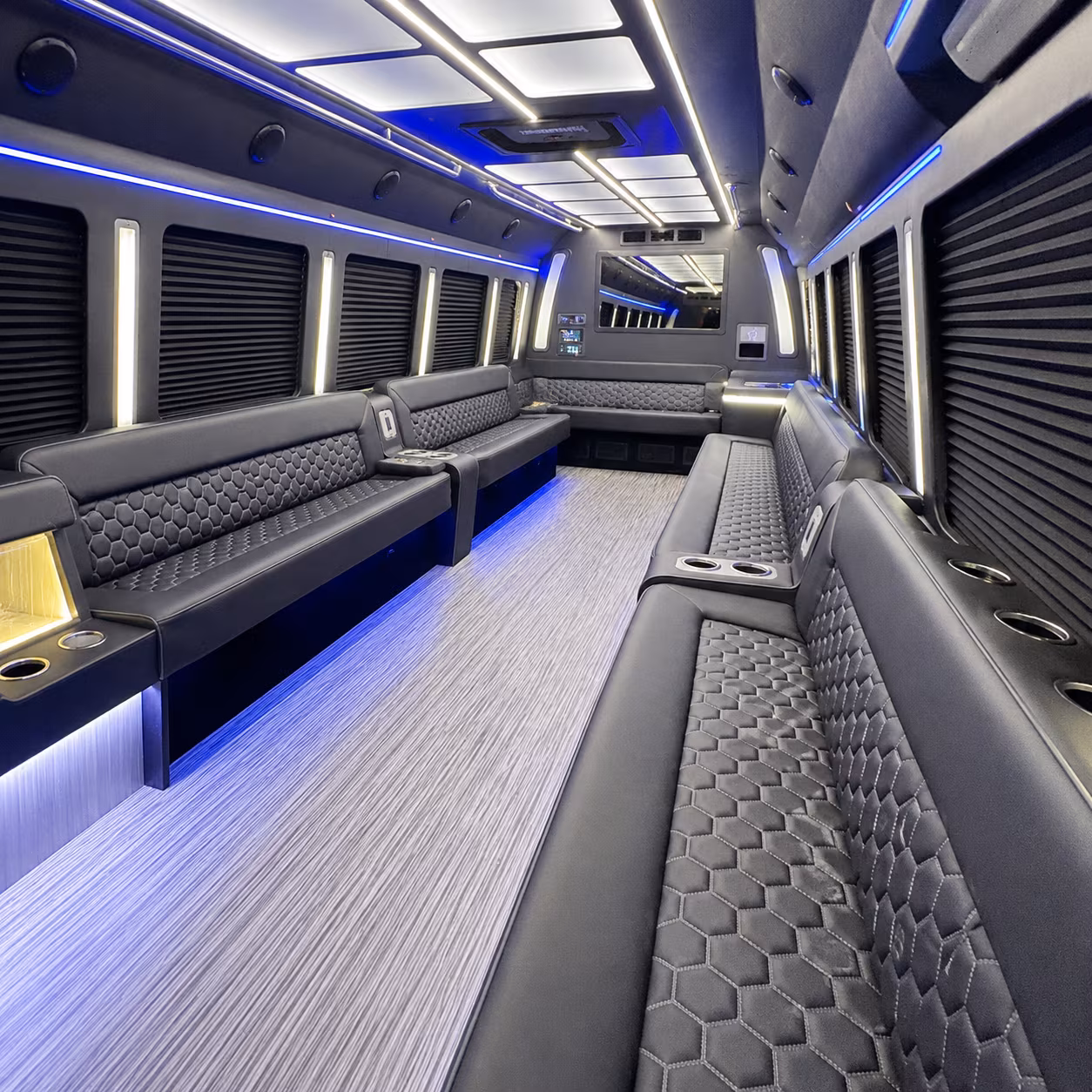 doral party bus interior