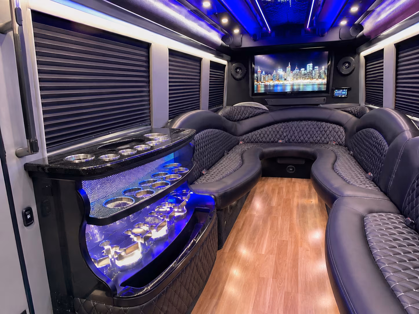 evening event and gala bus rentals for convention groups in doral